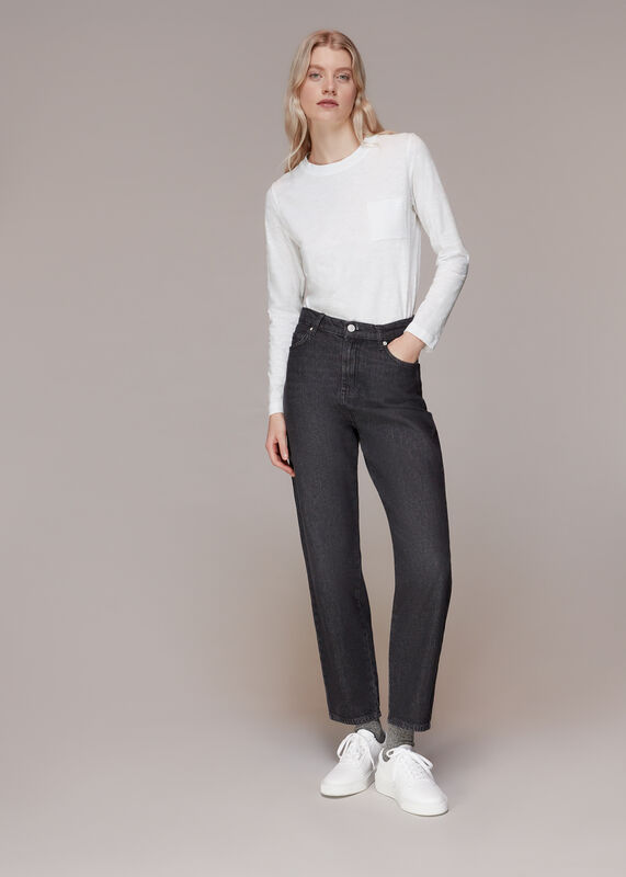 Crew Neck Pocket Top